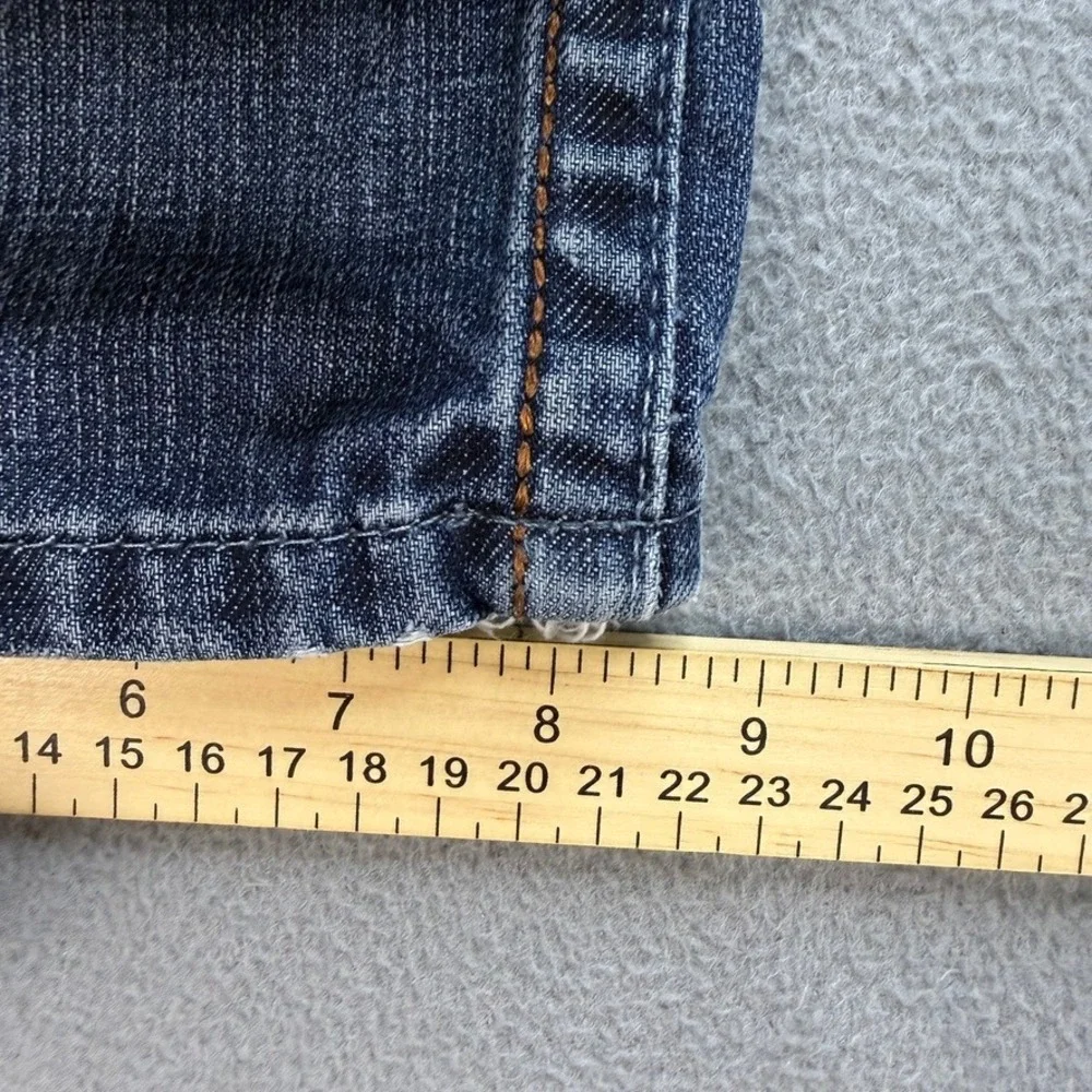 Guess Pasadena Premium Straight Leg Jeans Men (FIT 34x32) Blue Denim Distressed